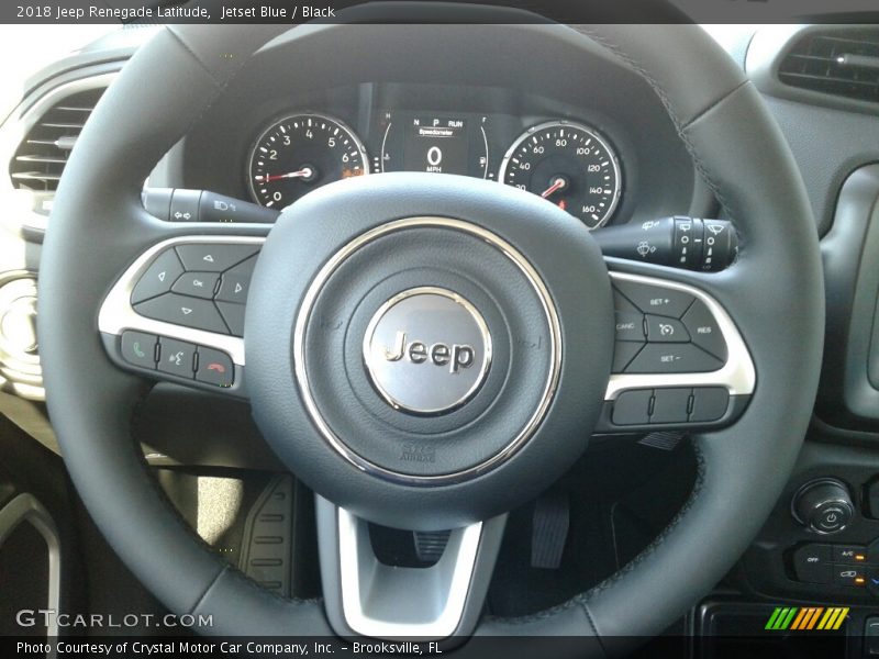 Jetset Blue / Black 2018 Jeep Renegade Latitude