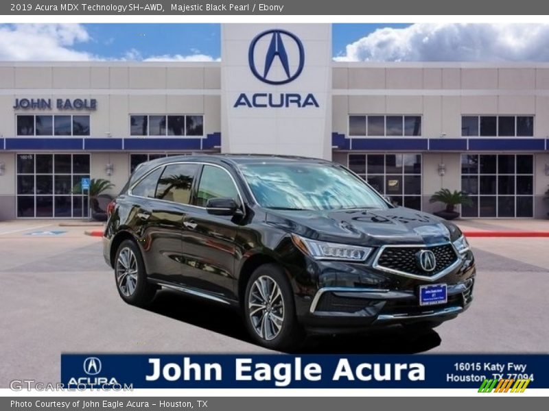 Majestic Black Pearl / Ebony 2019 Acura MDX Technology SH-AWD
