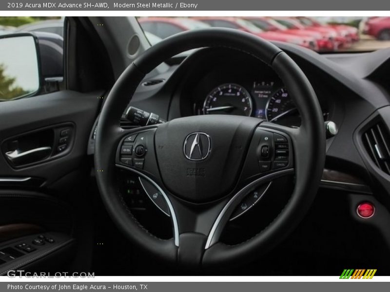 Modern Steel Metallic / Ebony 2019 Acura MDX Advance SH-AWD