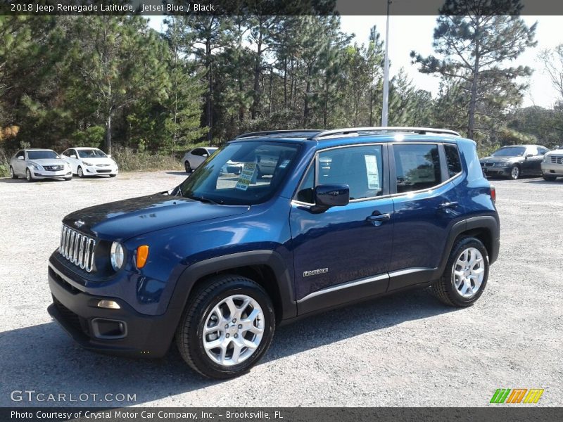Jetset Blue / Black 2018 Jeep Renegade Latitude