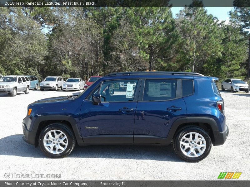 Jetset Blue / Black 2018 Jeep Renegade Latitude
