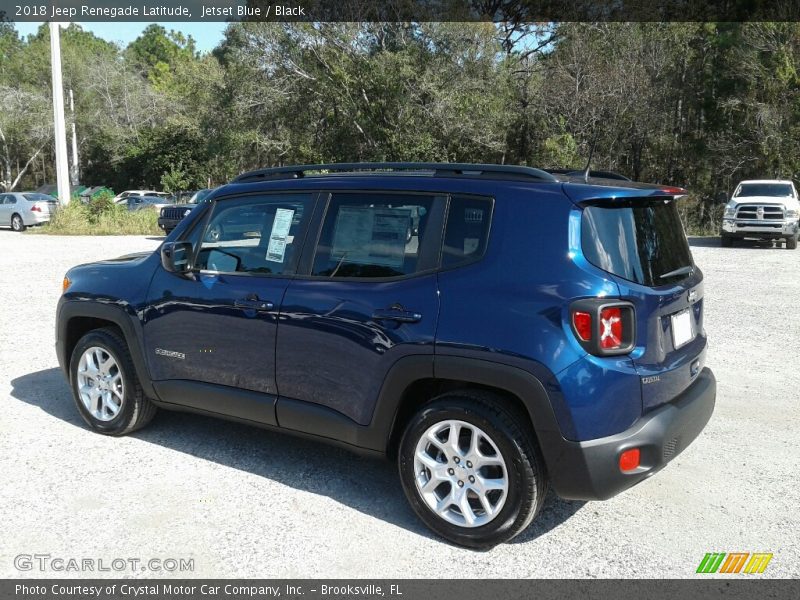 Jetset Blue / Black 2018 Jeep Renegade Latitude