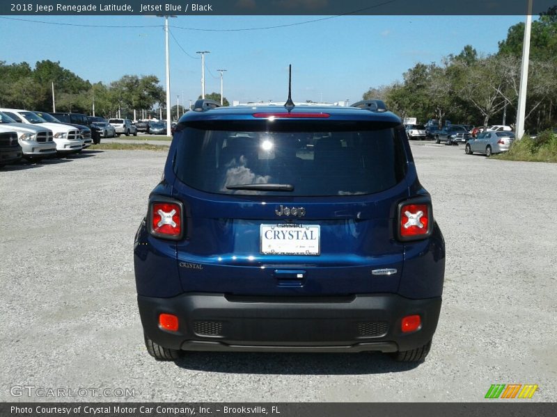 Jetset Blue / Black 2018 Jeep Renegade Latitude