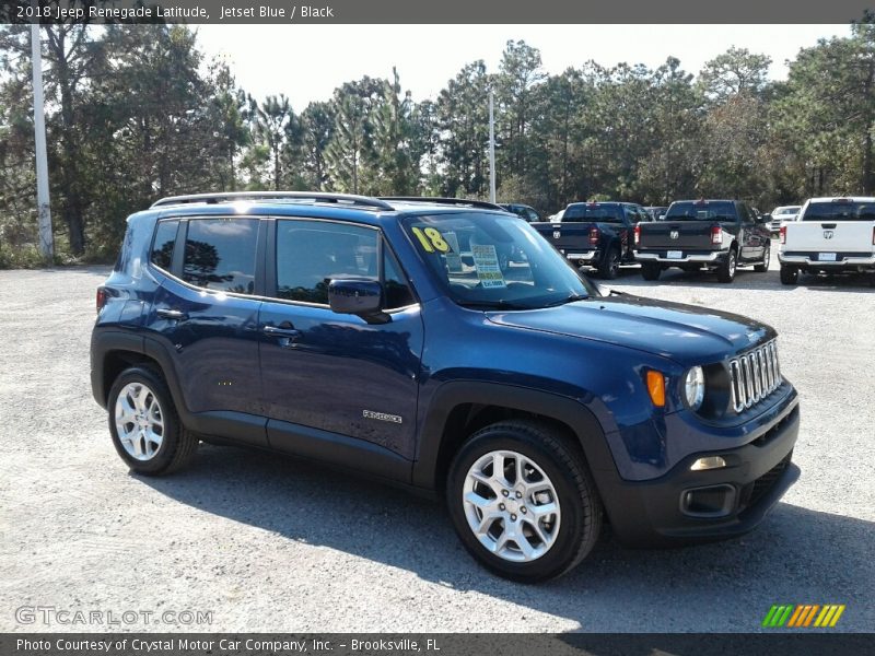 Jetset Blue / Black 2018 Jeep Renegade Latitude