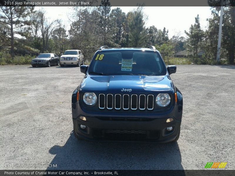Jetset Blue / Black 2018 Jeep Renegade Latitude