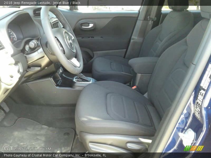 Jetset Blue / Black 2018 Jeep Renegade Latitude