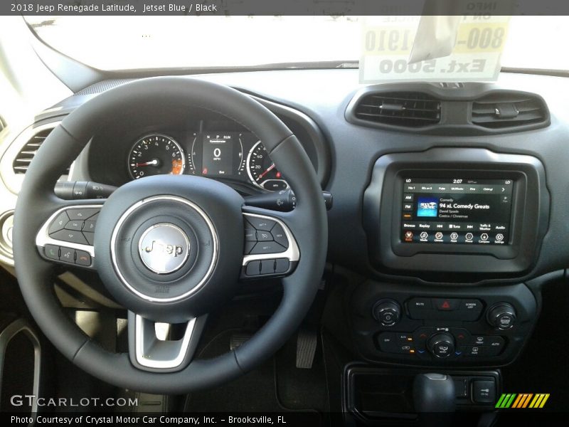 Jetset Blue / Black 2018 Jeep Renegade Latitude