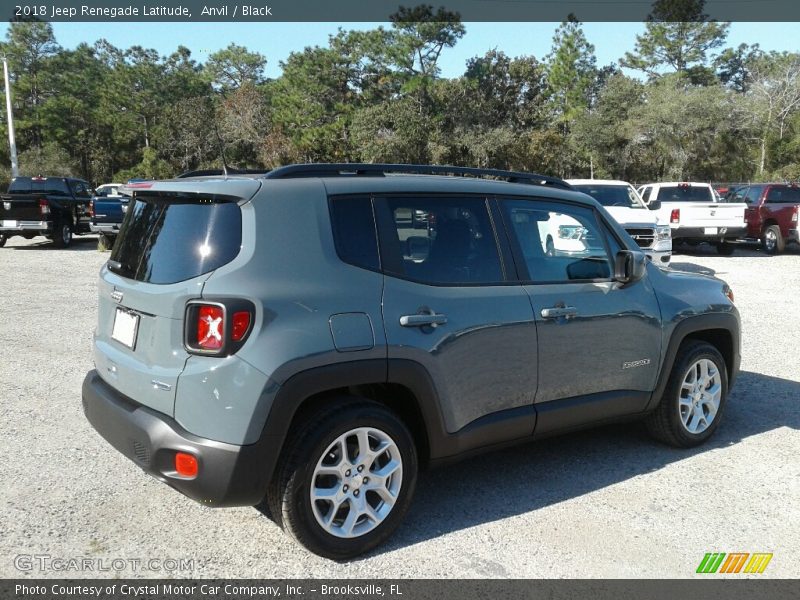 Anvil / Black 2018 Jeep Renegade Latitude