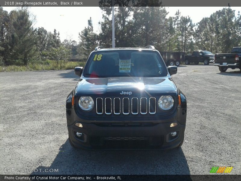 Black / Black 2018 Jeep Renegade Latitude
