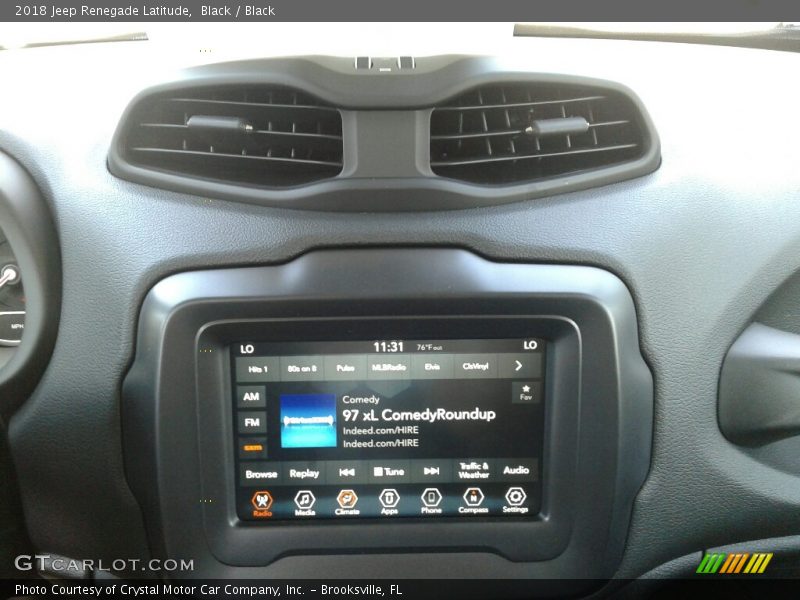 Black / Black 2018 Jeep Renegade Latitude
