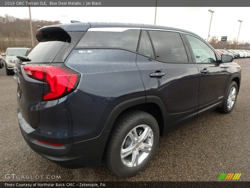 Blue Steel Metallic / Jet Black 2019 GMC Terrain SLE