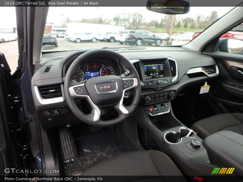 Blue Steel Metallic / Jet Black 2019 GMC Terrain SLE