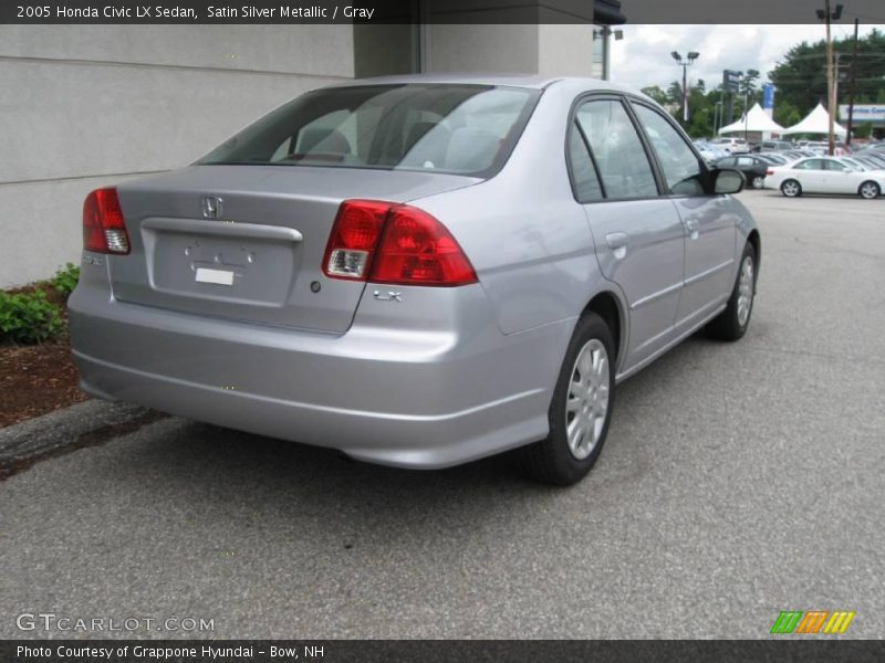 Satin Silver Metallic / Gray 2005 Honda Civic LX Sedan