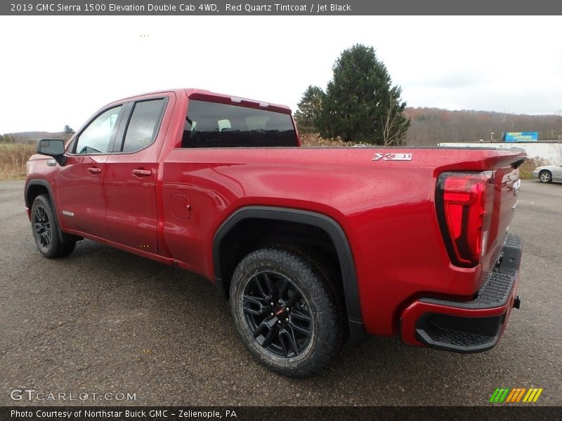 Red Quartz Tintcoat / Jet Black 2019 GMC Sierra 1500 Elevation Double Cab 4WD