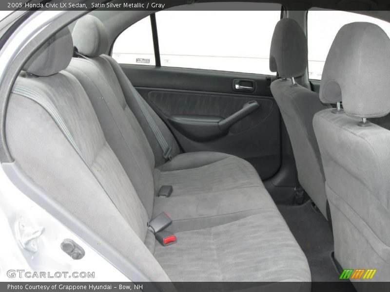 Satin Silver Metallic / Gray 2005 Honda Civic LX Sedan