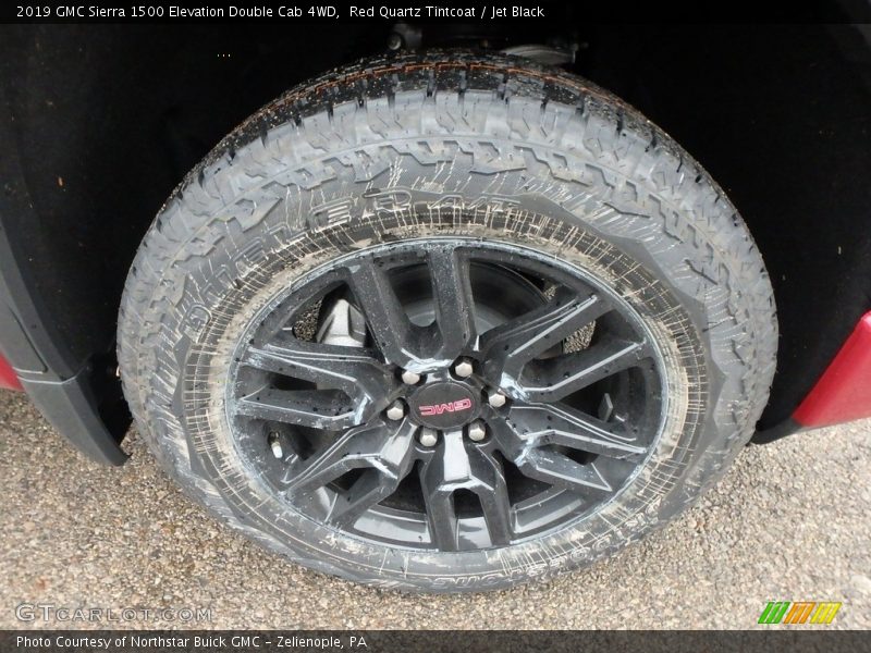 Red Quartz Tintcoat / Jet Black 2019 GMC Sierra 1500 Elevation Double Cab 4WD