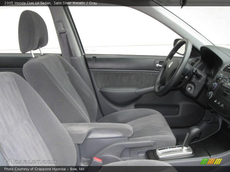 Satin Silver Metallic / Gray 2005 Honda Civic LX Sedan