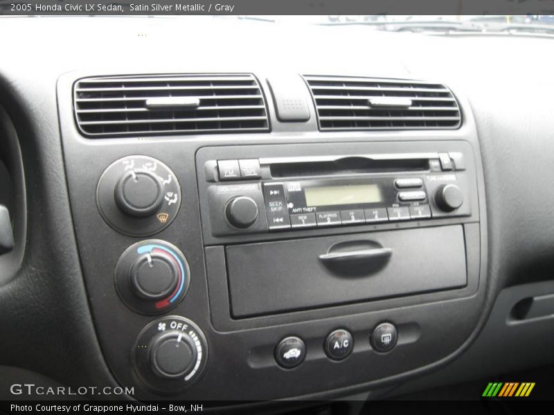 Satin Silver Metallic / Gray 2005 Honda Civic LX Sedan