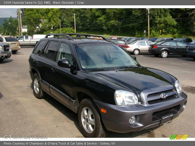 Black Obsidian / Gray 2006 Hyundai Santa Fe GLS 4WD