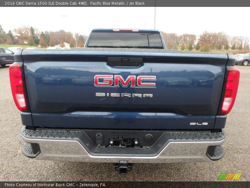 Pacific Blue Metallic / Jet Black 2019 GMC Sierra 1500 SLE Double Cab 4WD