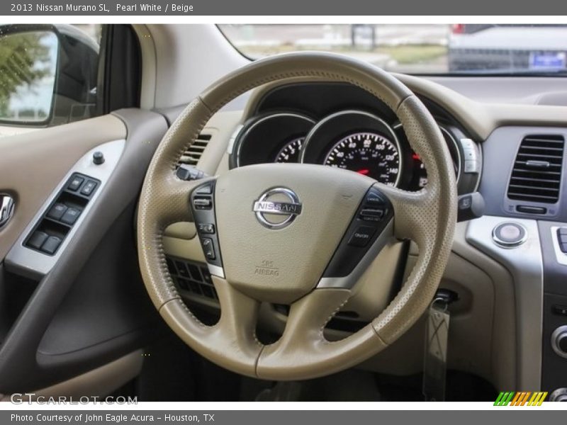 Pearl White / Beige 2013 Nissan Murano SL