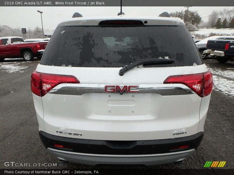 White Frost Tricoat / Jet Black 2019 GMC Acadia SLT AWD