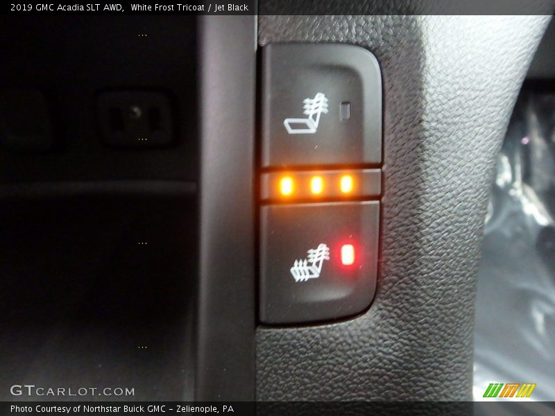 White Frost Tricoat / Jet Black 2019 GMC Acadia SLT AWD