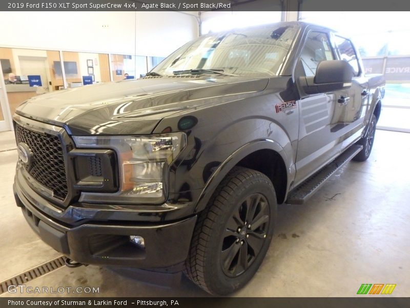 Agate Black / Sport Black/Red 2019 Ford F150 XLT Sport SuperCrew 4x4