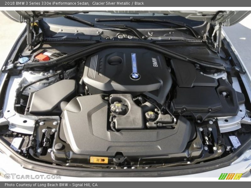 Glacier Silver Metallic / Black 2018 BMW 3 Series 330e iPerformance Sedan