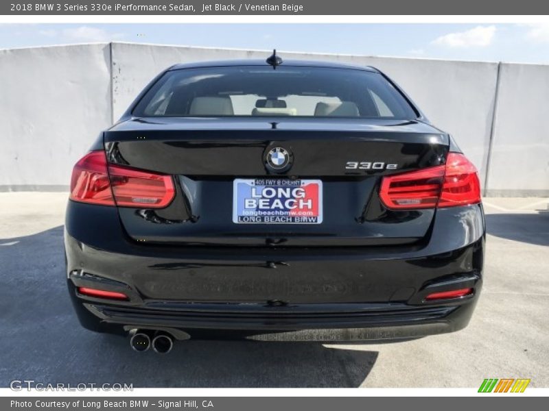 Jet Black / Venetian Beige 2018 BMW 3 Series 330e iPerformance Sedan