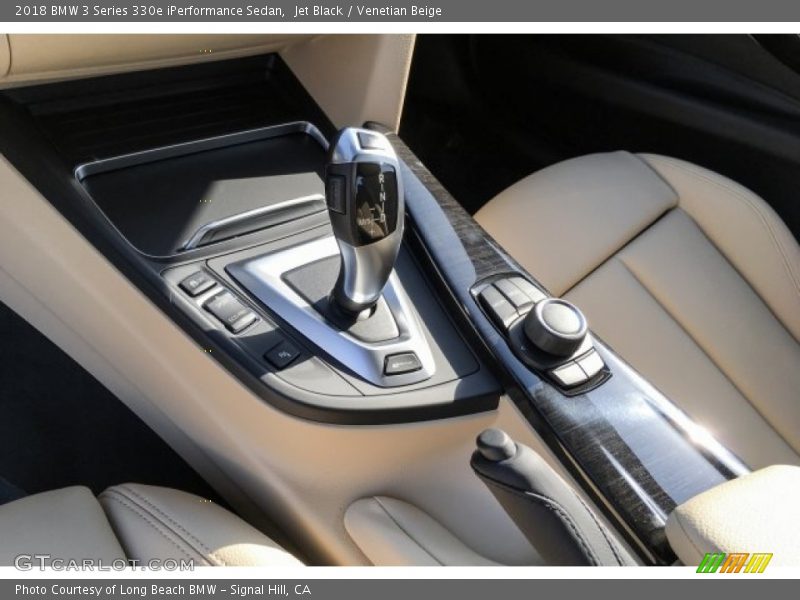 Jet Black / Venetian Beige 2018 BMW 3 Series 330e iPerformance Sedan
