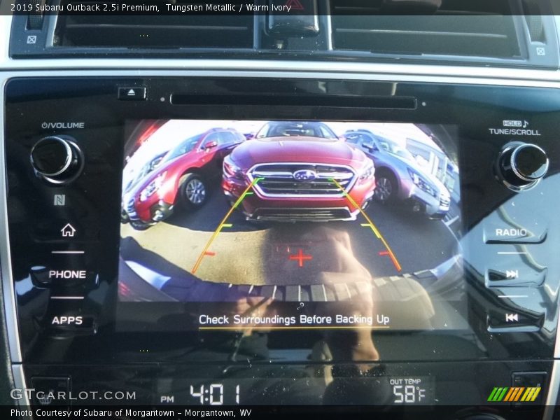 Tungsten Metallic / Warm Ivory 2019 Subaru Outback 2.5i Premium