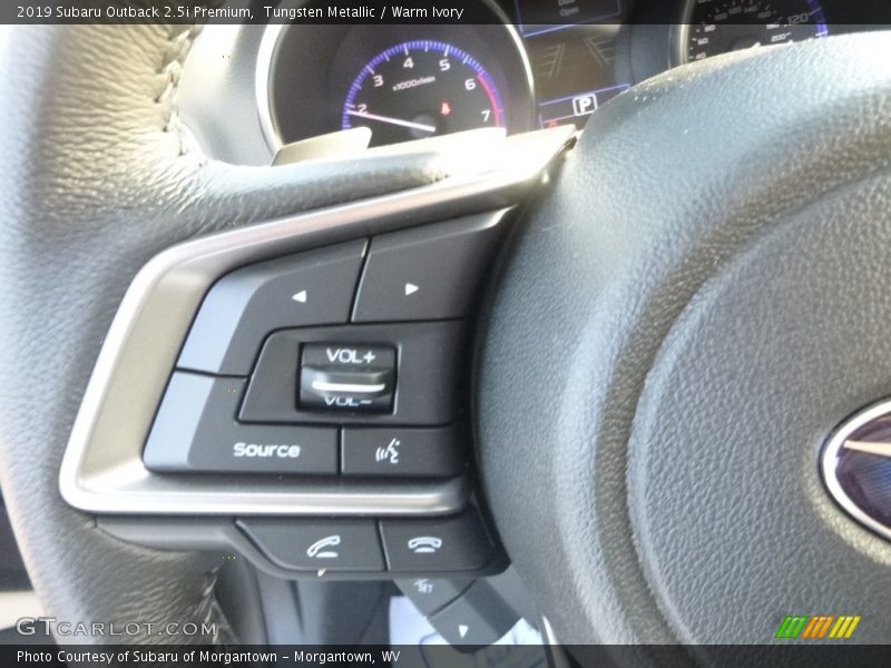 Tungsten Metallic / Warm Ivory 2019 Subaru Outback 2.5i Premium