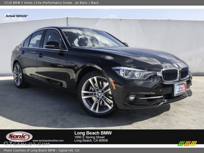 Jet Black / Black 2018 BMW 3 Series 330e iPerformance Sedan