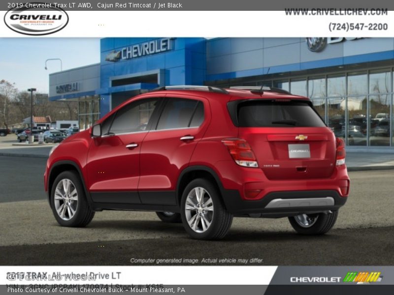 Cajun Red Tintcoat / Jet Black 2019 Chevrolet Trax LT AWD