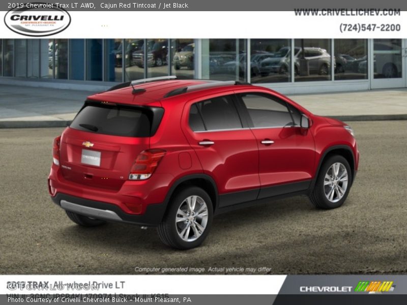 Cajun Red Tintcoat / Jet Black 2019 Chevrolet Trax LT AWD
