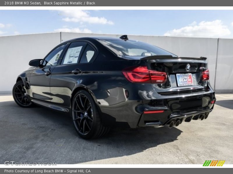 Black Sapphire Metallic / Black 2018 BMW M3 Sedan