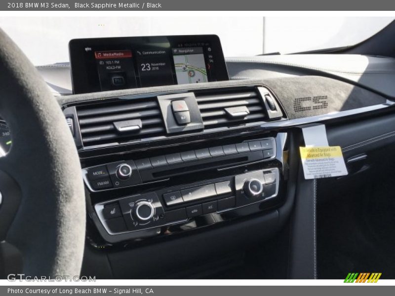 Black Sapphire Metallic / Black 2018 BMW M3 Sedan