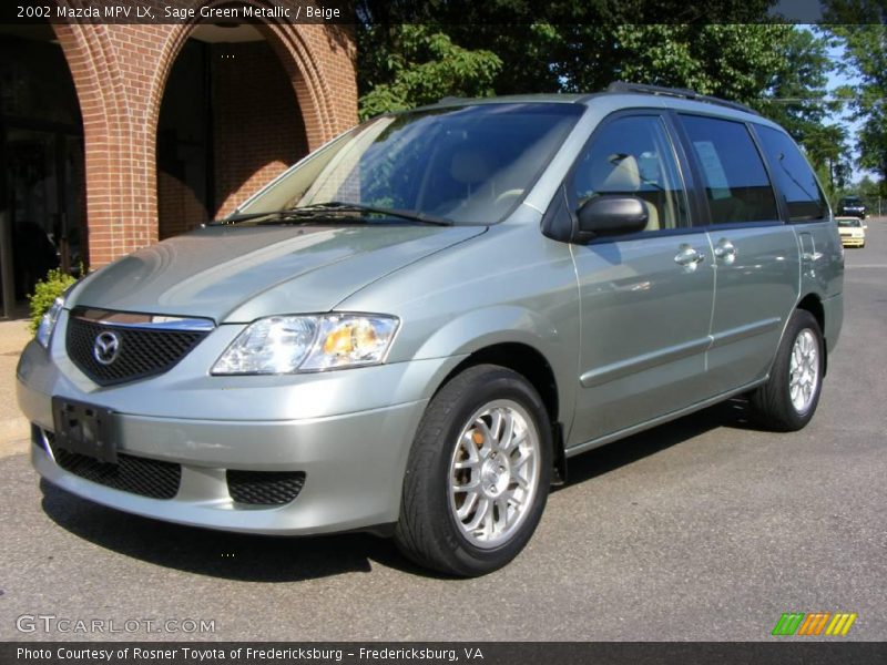 Sage Green Metallic / Beige 2002 Mazda MPV LX