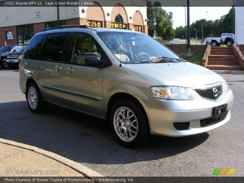 Sage Green Metallic / Beige 2002 Mazda MPV LX