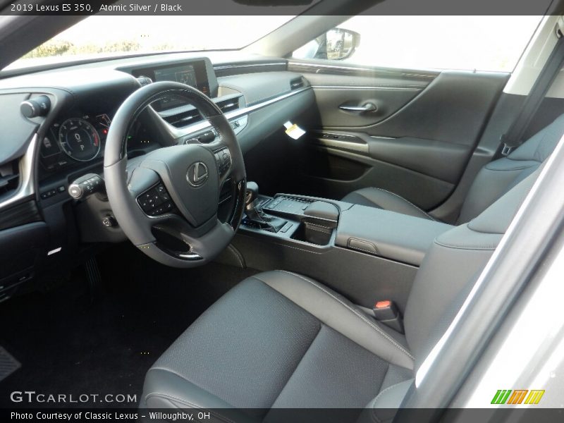 Atomic Silver / Black 2019 Lexus ES 350