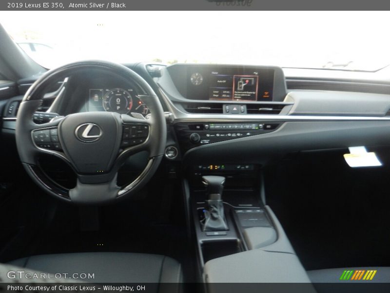 Atomic Silver / Black 2019 Lexus ES 350