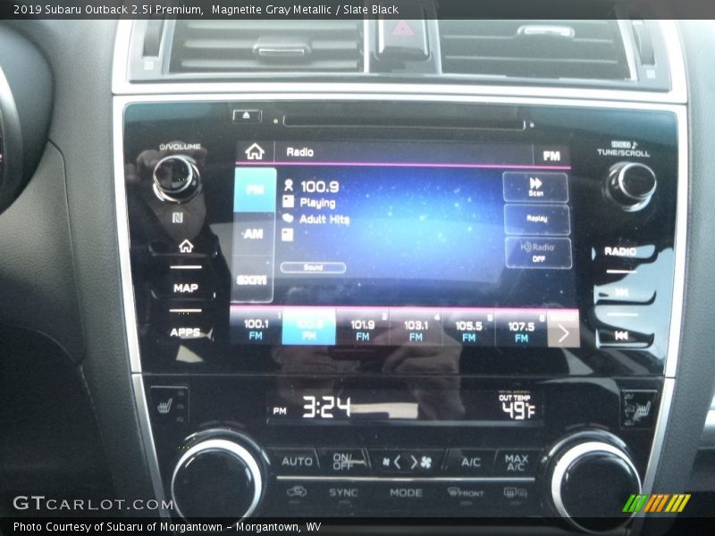 Magnetite Gray Metallic / Slate Black 2019 Subaru Outback 2.5i Premium