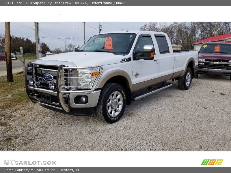 Oxford White / Black 2011 Ford F350 Super Duty Lariat Crew Cab 4x4