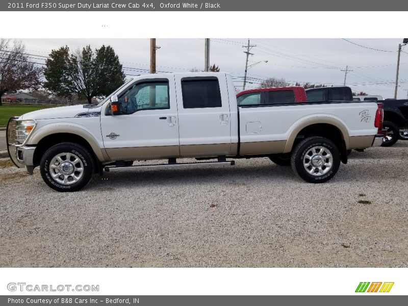 Oxford White / Black 2011 Ford F350 Super Duty Lariat Crew Cab 4x4