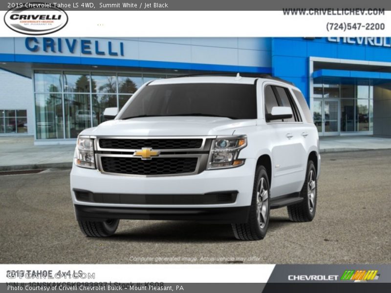 Summit White / Jet Black 2019 Chevrolet Tahoe LS 4WD