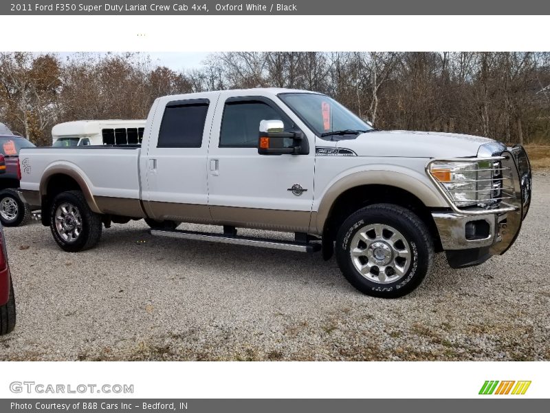 Oxford White / Black 2011 Ford F350 Super Duty Lariat Crew Cab 4x4