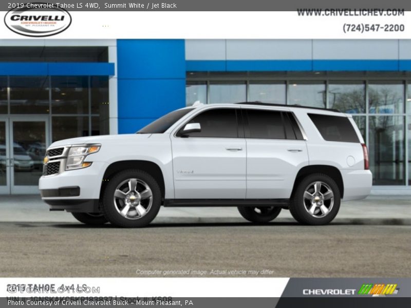 Summit White / Jet Black 2019 Chevrolet Tahoe LS 4WD