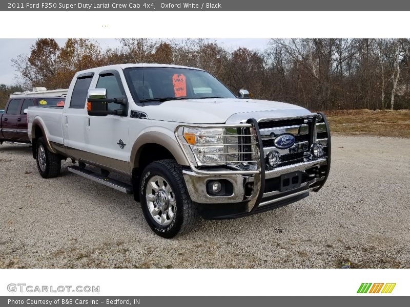 Oxford White / Black 2011 Ford F350 Super Duty Lariat Crew Cab 4x4