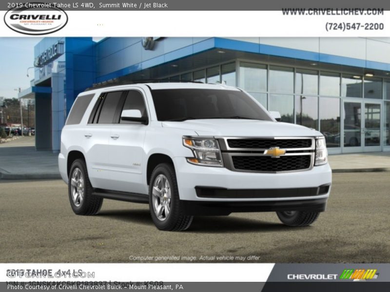 Summit White / Jet Black 2019 Chevrolet Tahoe LS 4WD